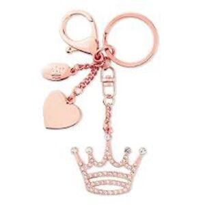 Hallmark Bejeweled Rose Gold Crown Keychain